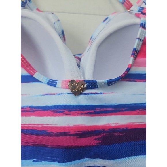 NWT Catherine Malandrino Over The Shoulder 1 PC W/Criss Cross Shirring SZ Large - Picture 8 of 12